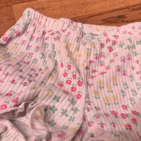 Little‎ Lass Baby Girls 12M Aqua Lace Flower top Ruffle Shorts Set Spring - Picture 5 of 11